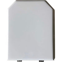 Copriwater cesame deco  bianco cerniera cromo-sedile-asse wc