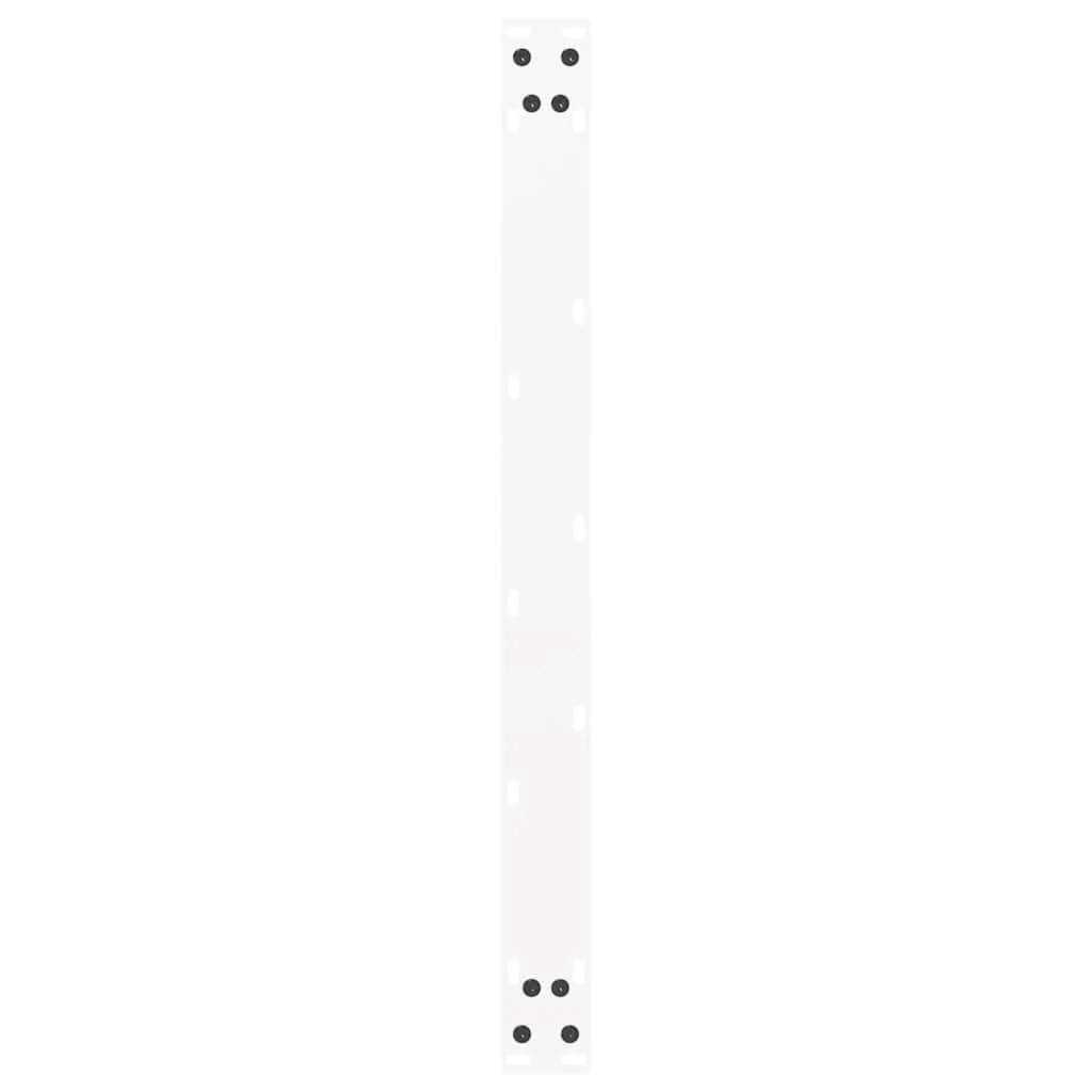 Set di 2 gambe per tavolino da caffè a forma di U 60 x 43 cm con piedini regolabili design moderno acciaio bianco 02_0057401