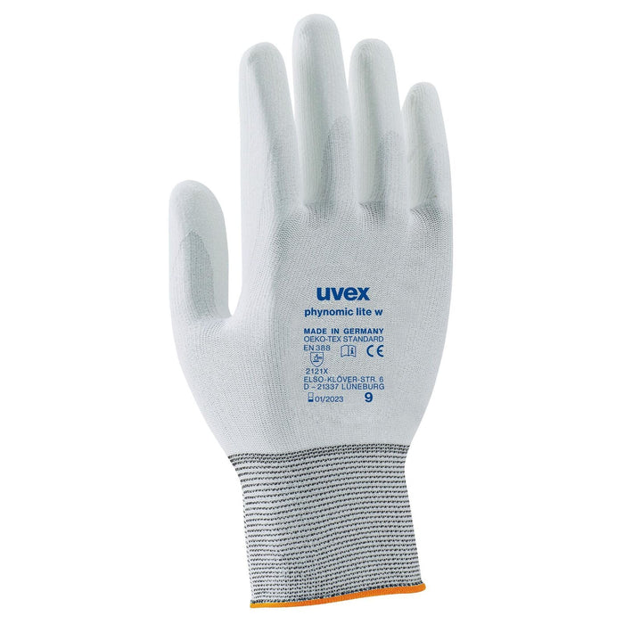 Uvex 6004108 Guanto protettivo Bianco Elastan, Poliammide 1 pz