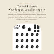 Stoppi di protezione per tubi 13 x 13 mm - 20 pezzi - Utilizzabili in varie situazioni - Stoppi a lamelle in plastica
