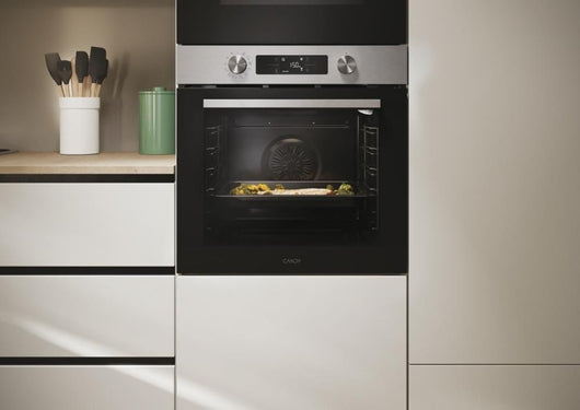 Candy CA6 N5B3EHTX 78 L Nero, Acciaio inox