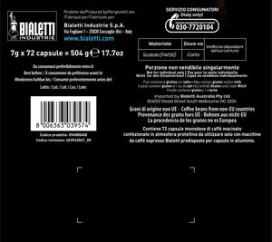 Bialetti Napoli Capsule caffè Tostatura scura 72 pz