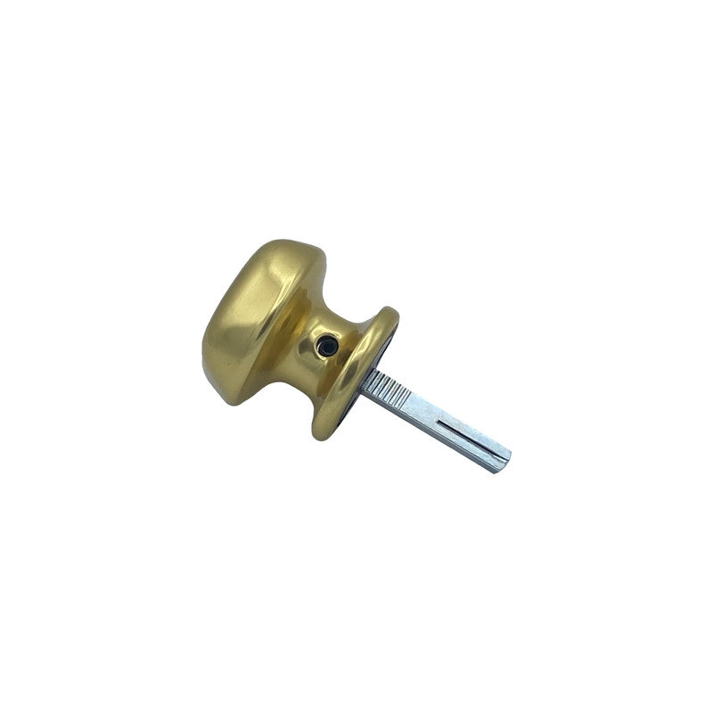 Maniglia su rosetta tonda SAGUATTI  231/60BQ in alluminio oro lucido