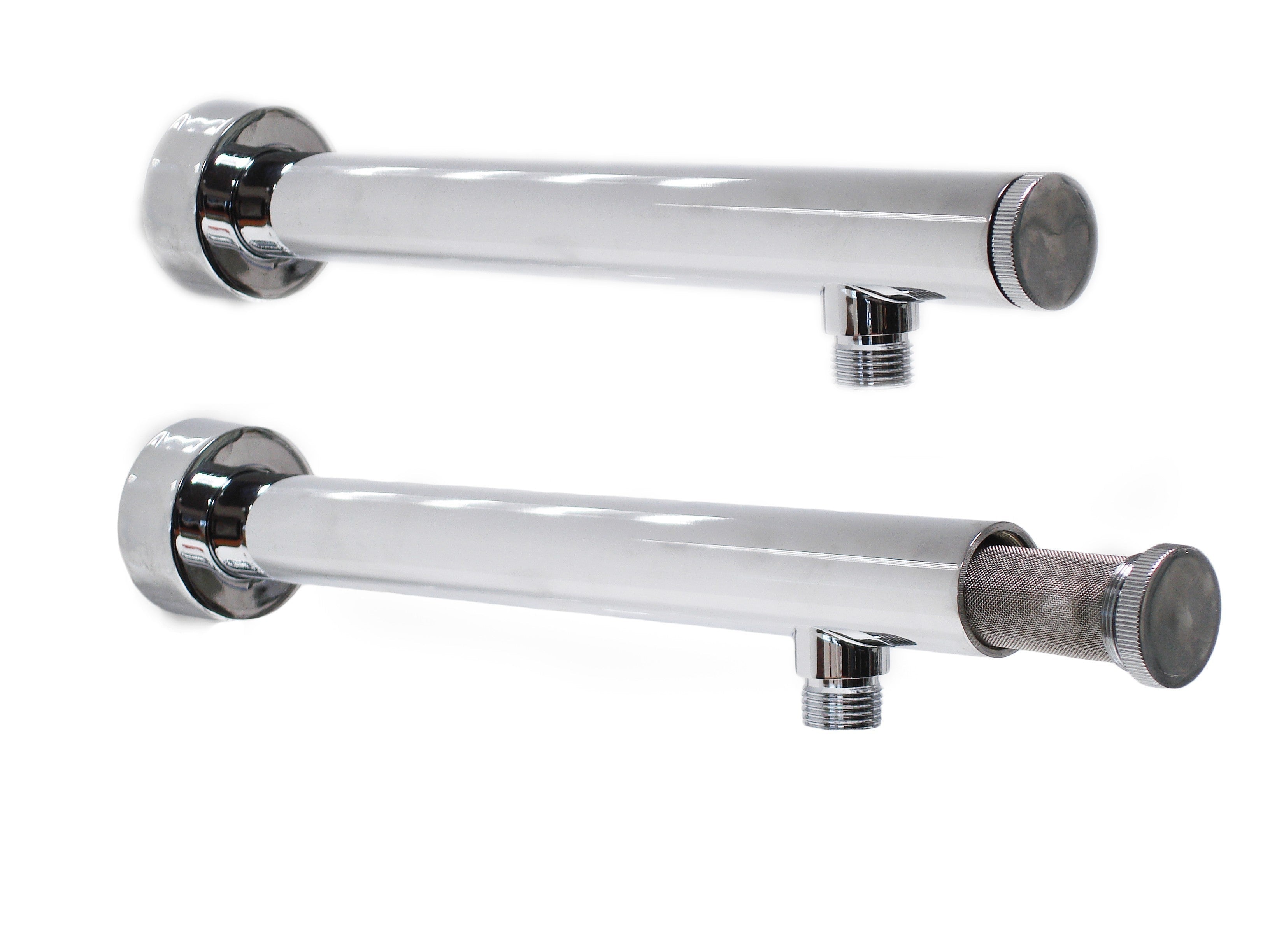 Braccio di sostegno doccia con filtro anti impurità da 40 cm, in ottone pesante