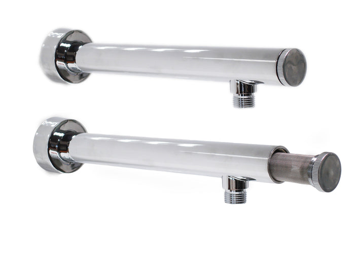 Braccio di sostegno doccia con filtro anti impurità da 40 cm, in ottone pesante