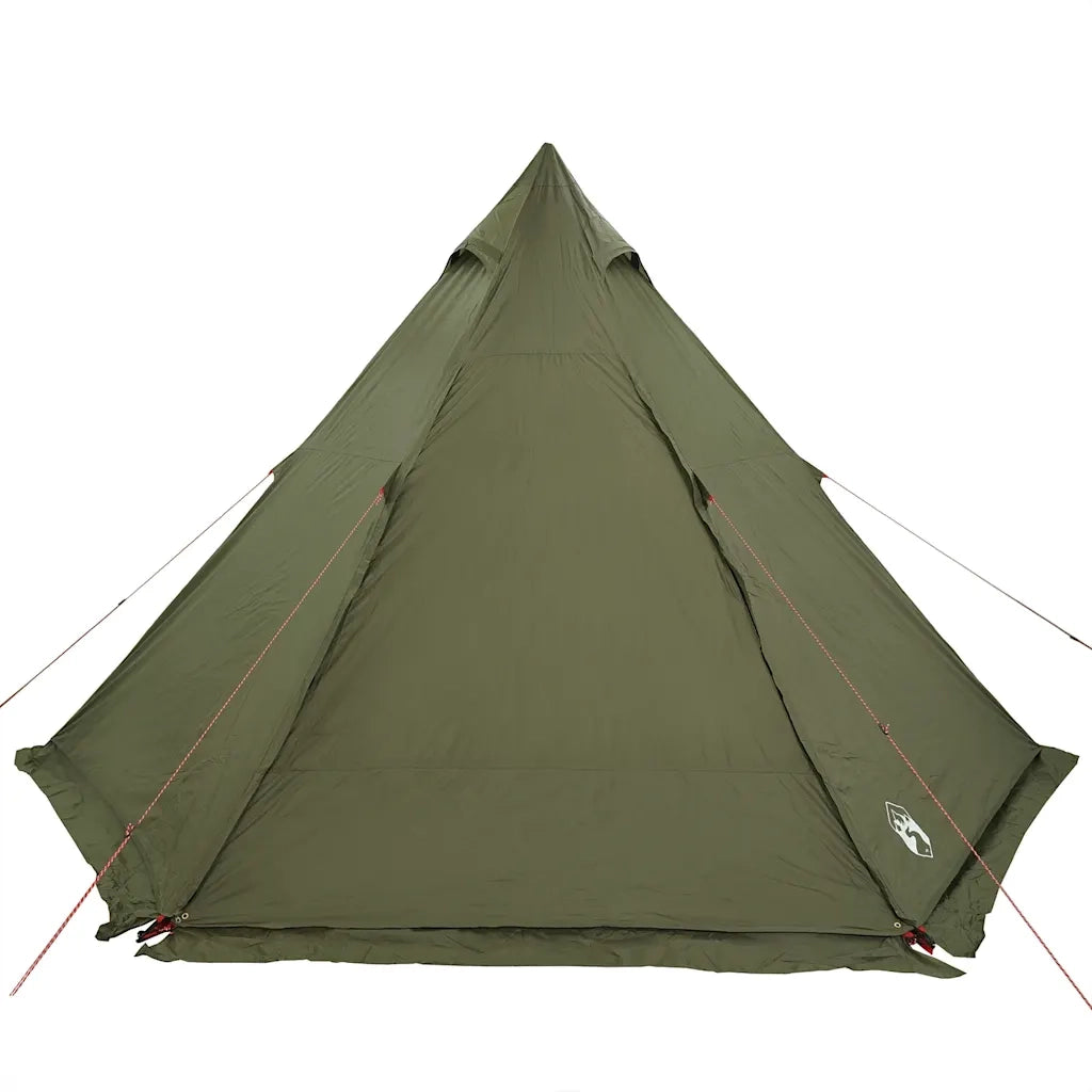 Tenda Familiare Tipi per 6 Persone-Tenda da campeggio Verde Oliva Impermeabile