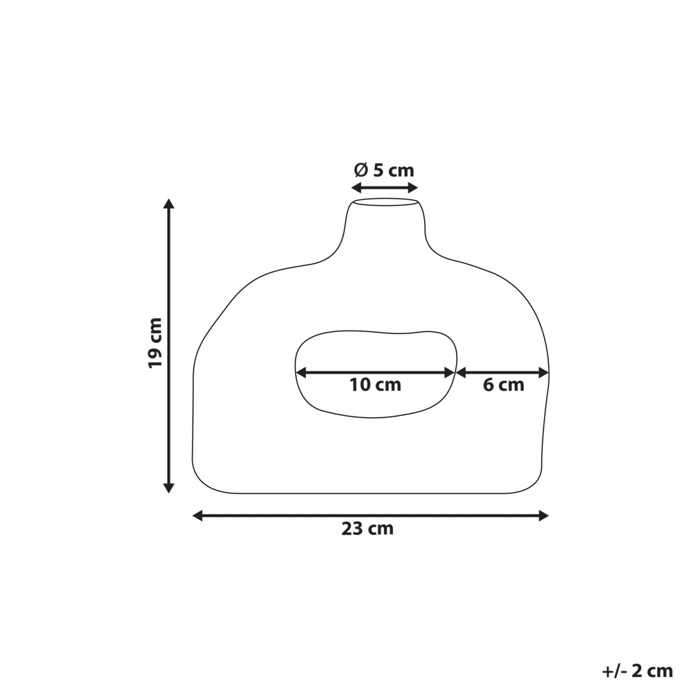 Vaso per fiori Gres bianco Decorazione per interni Pezzo Design moderno Impermeabile