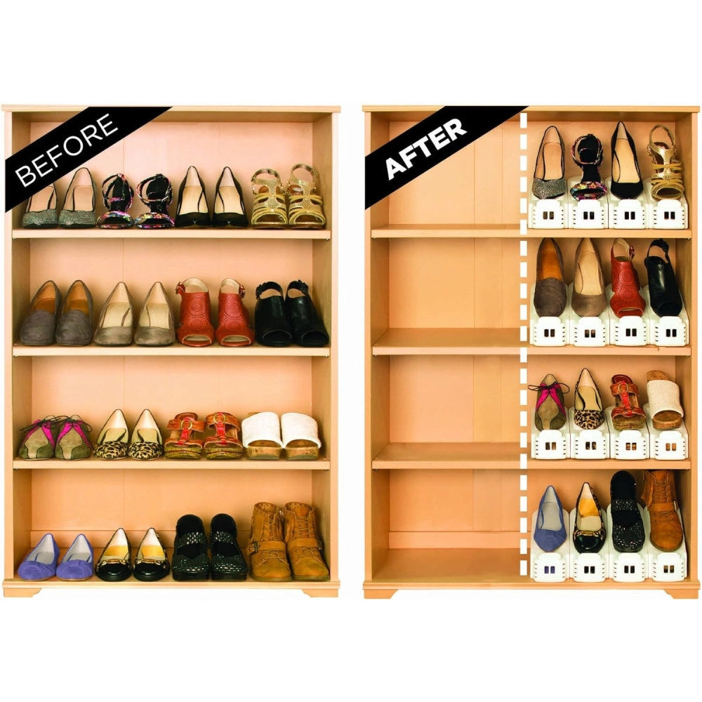 Trade Shop - Organizer Scomparti Scarpiera Salvaspazio Porta Scarpe Organizzatore Per Armadio -