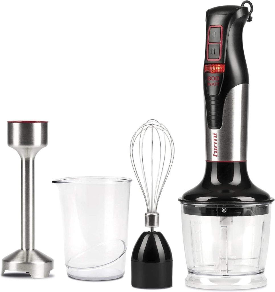 GIRMI MX39 MIXER A IMMERSIONE CON KIT 800 WATT 4 LAME FUSTO 19 CM