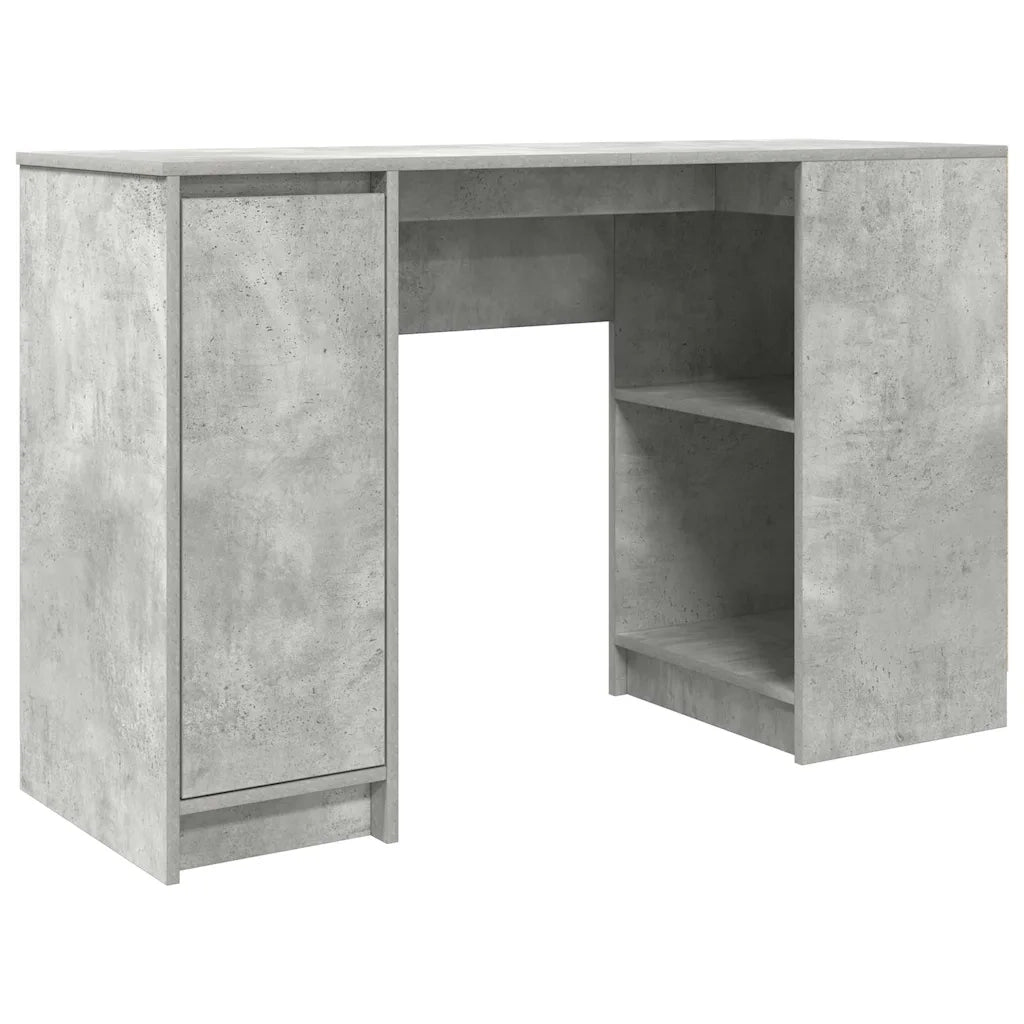 Scrivania Grigio Cemento 120x42x76 cm in Legno Multistrato 861817