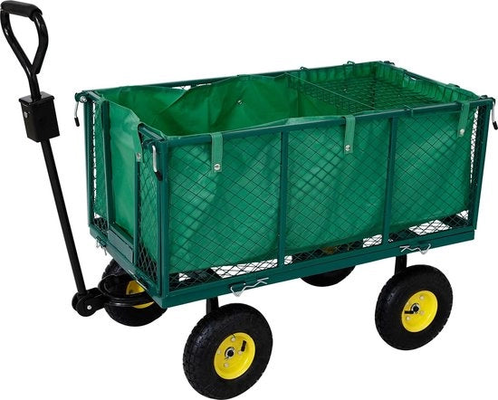 Carrello per Bicicletta Opaco con Pneumatici - Carrello per Biciclette con Porta Bagagli 550kg Capacità di Carico - Copertura per Carrello per Giardino Lavabile + Barra di Supporto