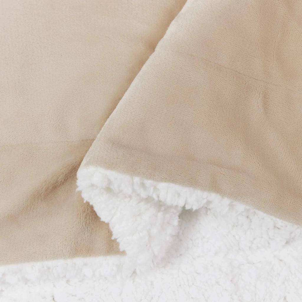 Coperta Beige 240 x 270 cm Panno
