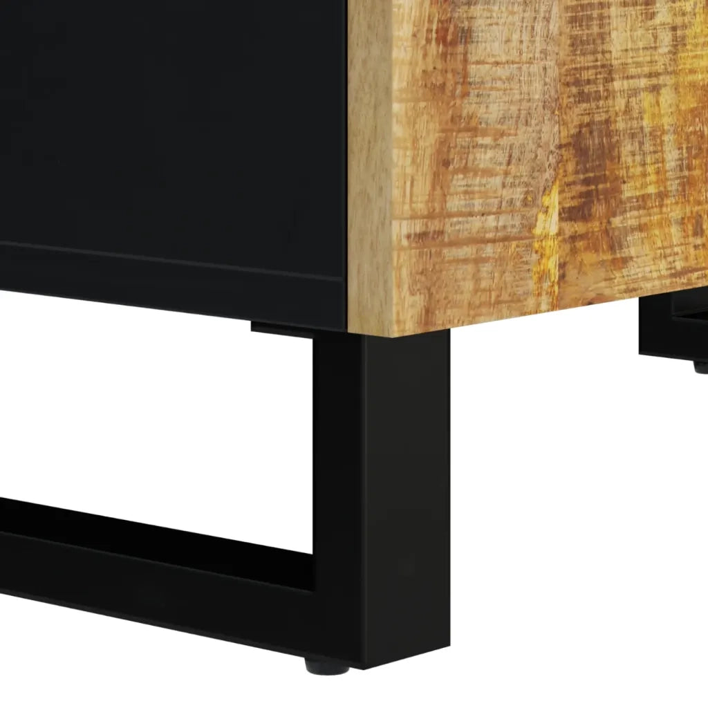 vidaXL Set Mobili da Bagno 2pz in Legno Massello di Mango