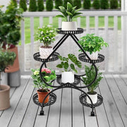 Standarizzazione per piante 6 contenitori, 4 strati, per terrazza, giardino, salotto, balcone angolare e camera da letto