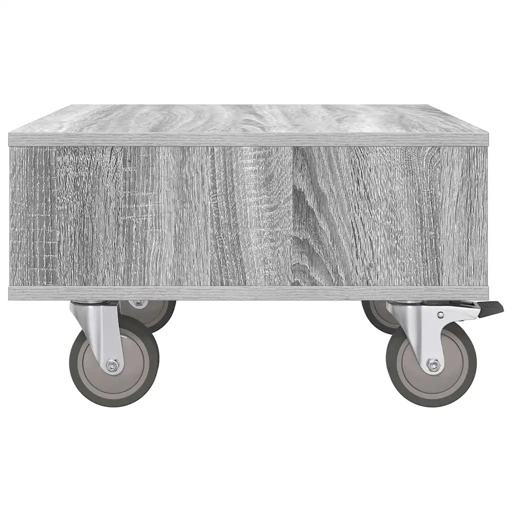 Tavolino con Ruote Grigio Sonoma 50,5 x 50 x 30 cm 891029