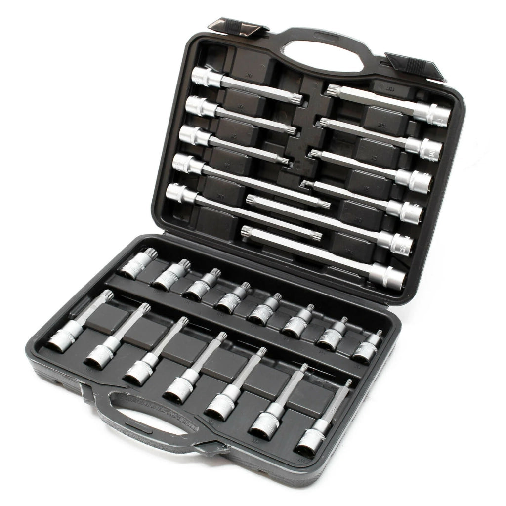Set di chiavi a bussola chiave esagonale multi-dente chiave a brugola valigetta portautensili in acciaio 16_0002266