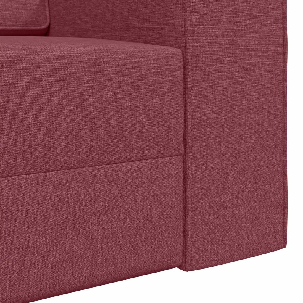 Divano letto | Sof¨¤ letto | Letto singolo Rosso Vino 245 x 78 x 77 cm Tessuto