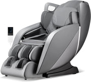 Poltrona Massaggiante, Sedia da Massaggio con 12 Modalità, 6 Tecniche di Massaggio, Stretch Thailandese e Guida SL, Poltrona Relax con Telecomando per Tutto il Corpo (Grigio)