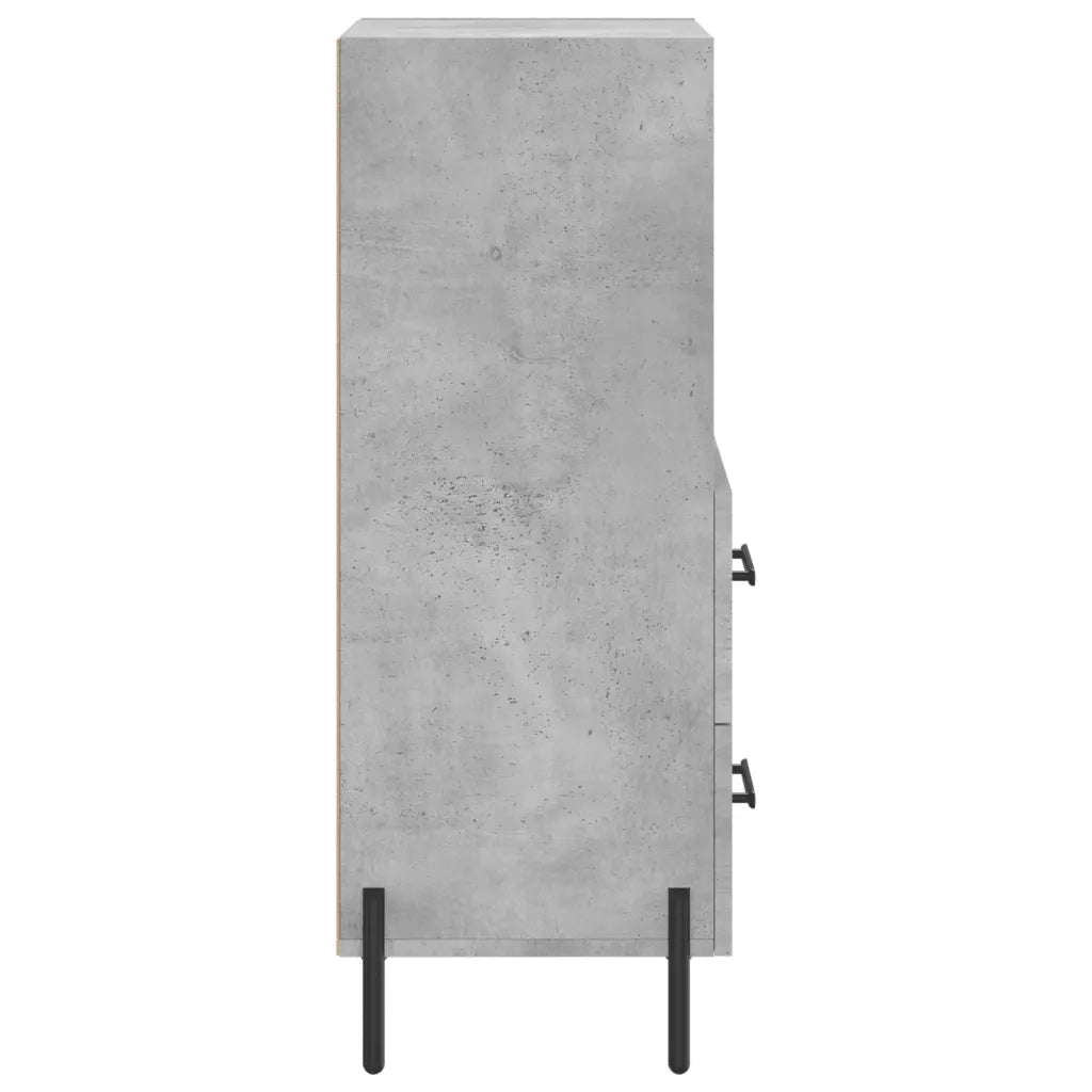 Credenza-Buffet-Armadio da cucina Grigio Cemento 34,5x34x90 cm in Legno Multistrato 120297