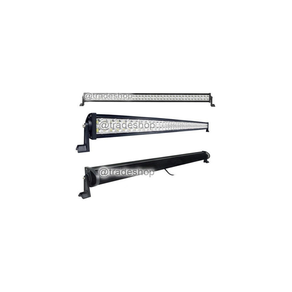Trade Shop - Faro Luce Led Barra D 72 120 240w Inclinabili Supporti 12v Suv Auto Paraurti -  120 Watt