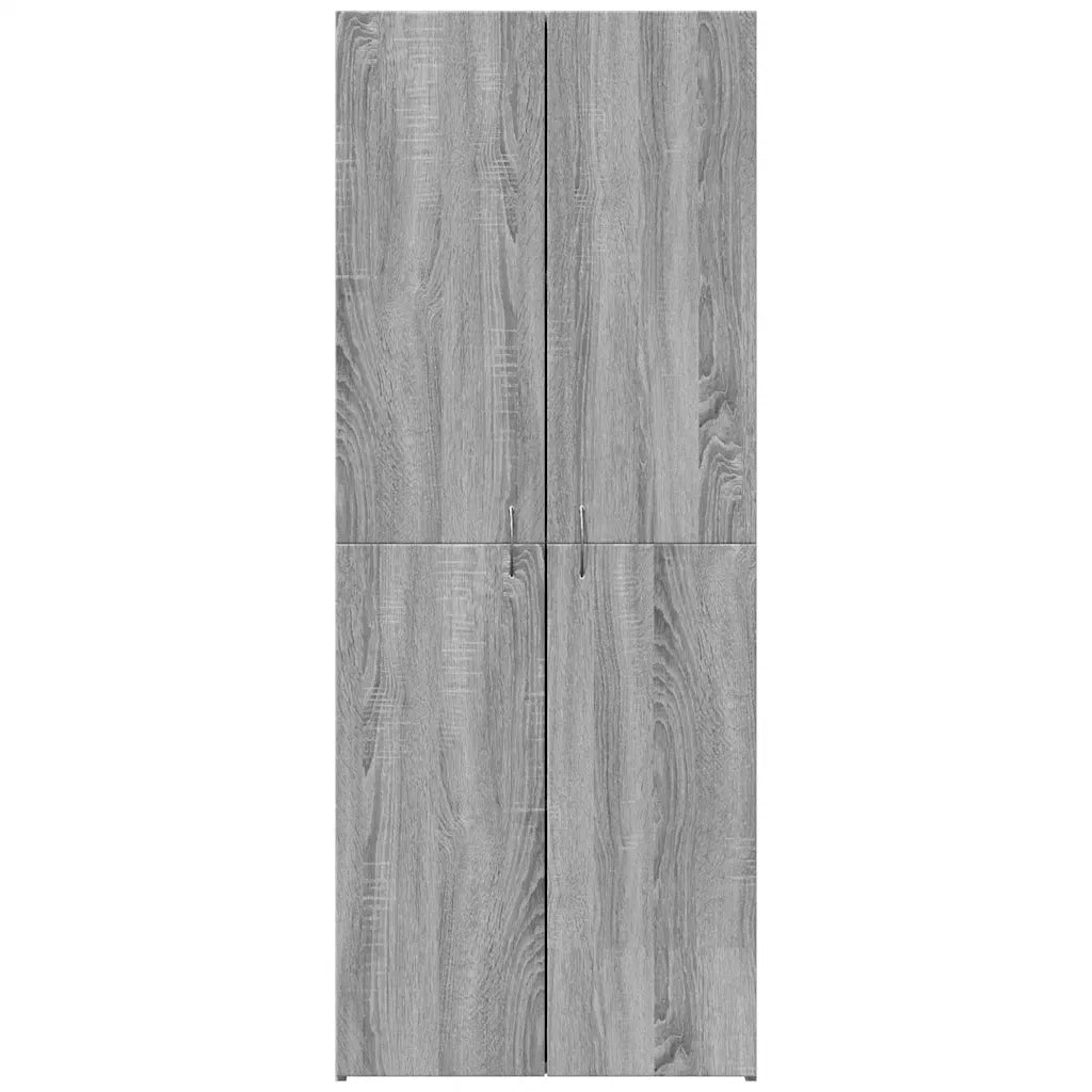 Schedario Grigio Sonoma 60x32x153 cm in Legno Multistrato 3276649