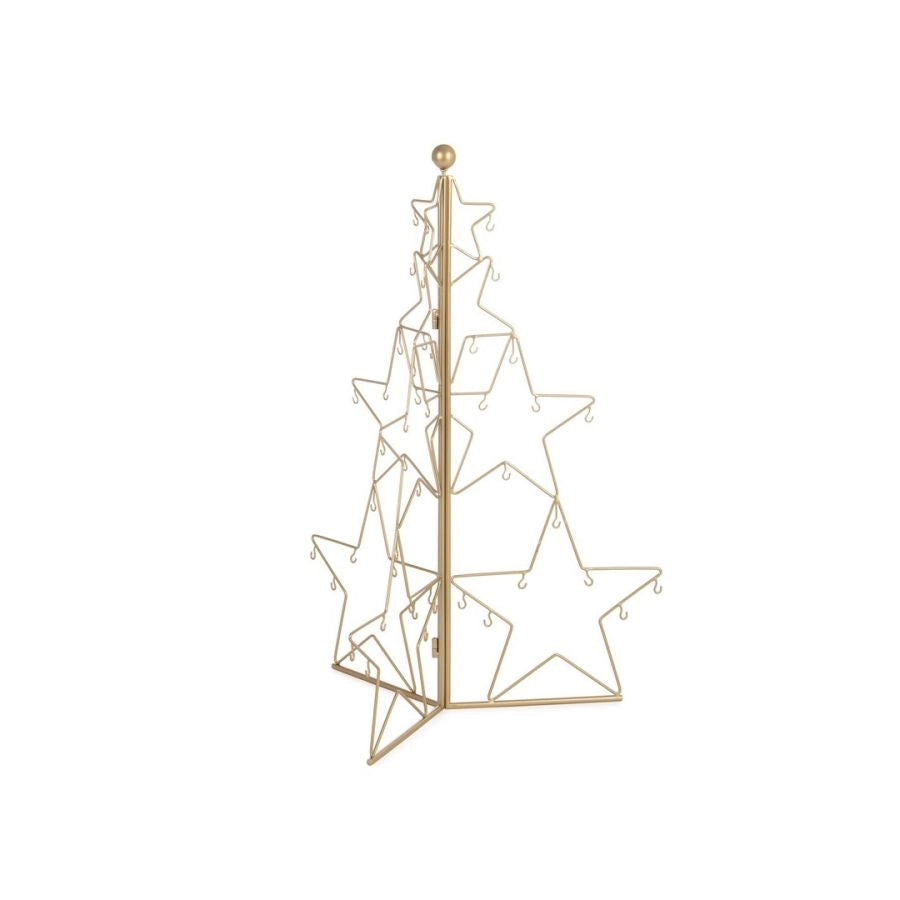 PINO IN ACCIAIO CON GANCI BIZZOTTO ORO AMALIE GANCI 51X38X70H