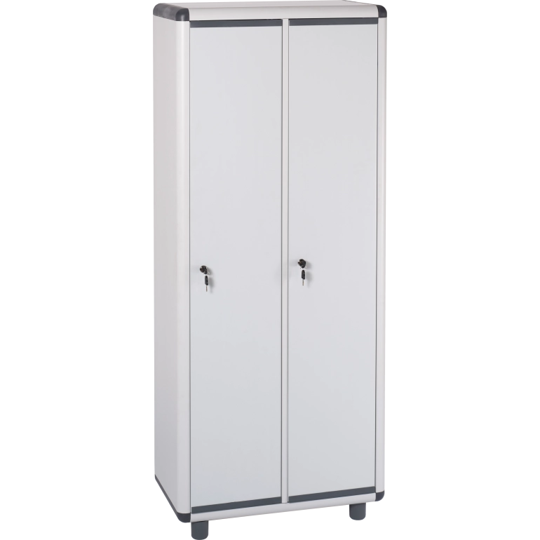 Armadio EASY spogliatoio grigio in resina 72x39x175h cm 2 Ante con serratura e chiave