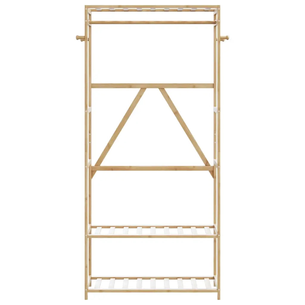 Appendiabiti con Ripiani 80x40x175 cm in Bamb¨´ CFW7175799