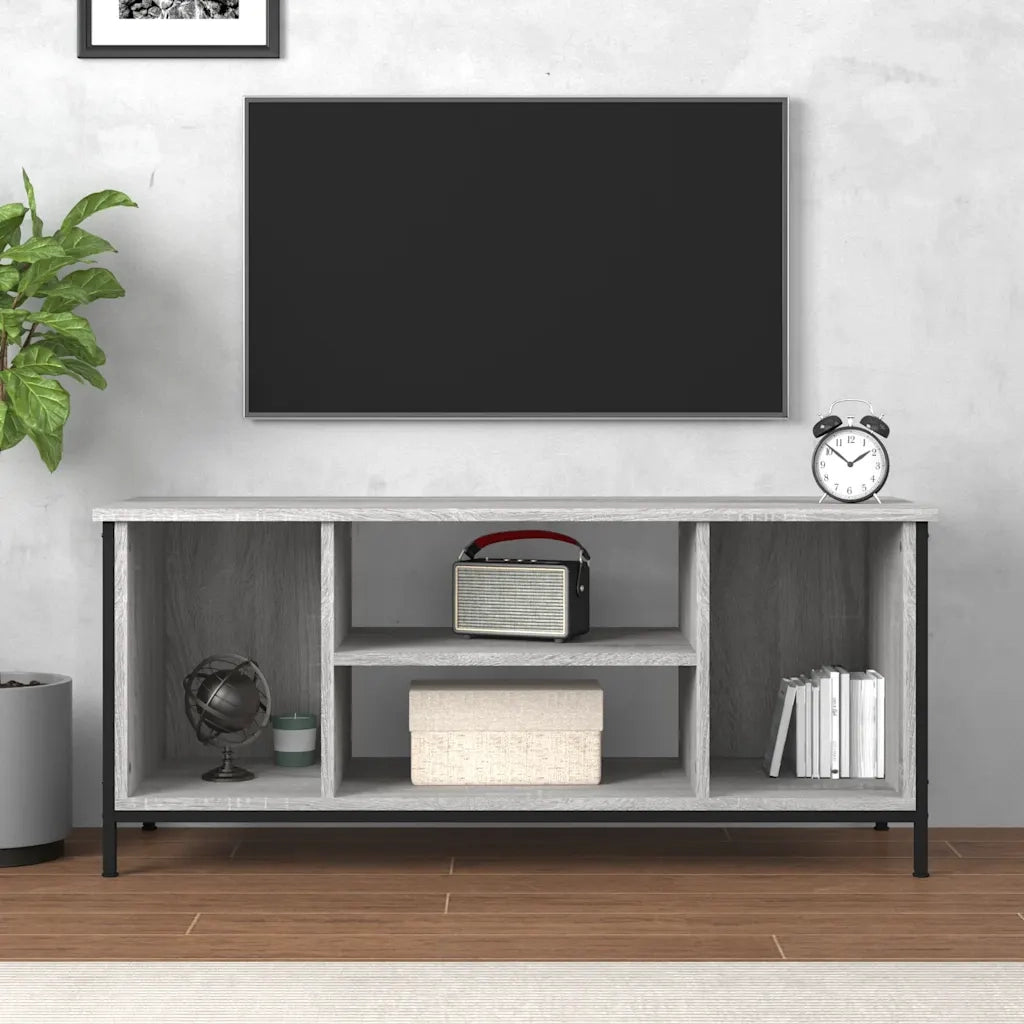 Mobile TV Grigio Sonoma 102x35x45 cm in Legno Multistrato 826288