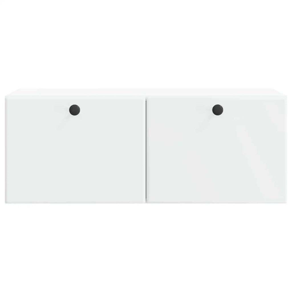 Mobile Porta TV da Muro-Credenza per TV sospesa 78,5 x 31 x 30 cm Bianco