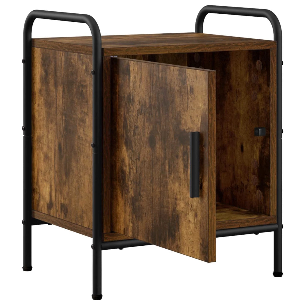Armadio da Notte Rovere Fumo 40 x 30 x 50 cm 8013522