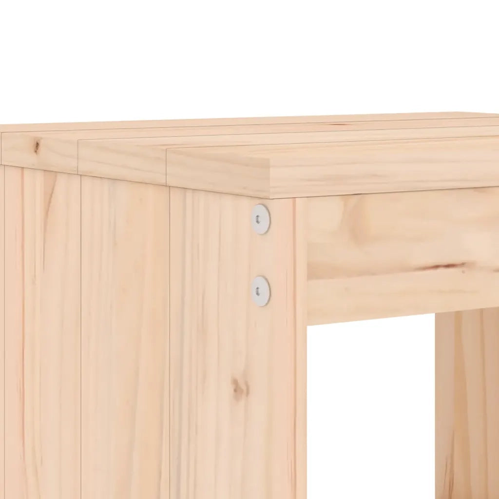 Sgabelli da Bar 2 pz 40x36x75 cm in Legno Massello di Pino