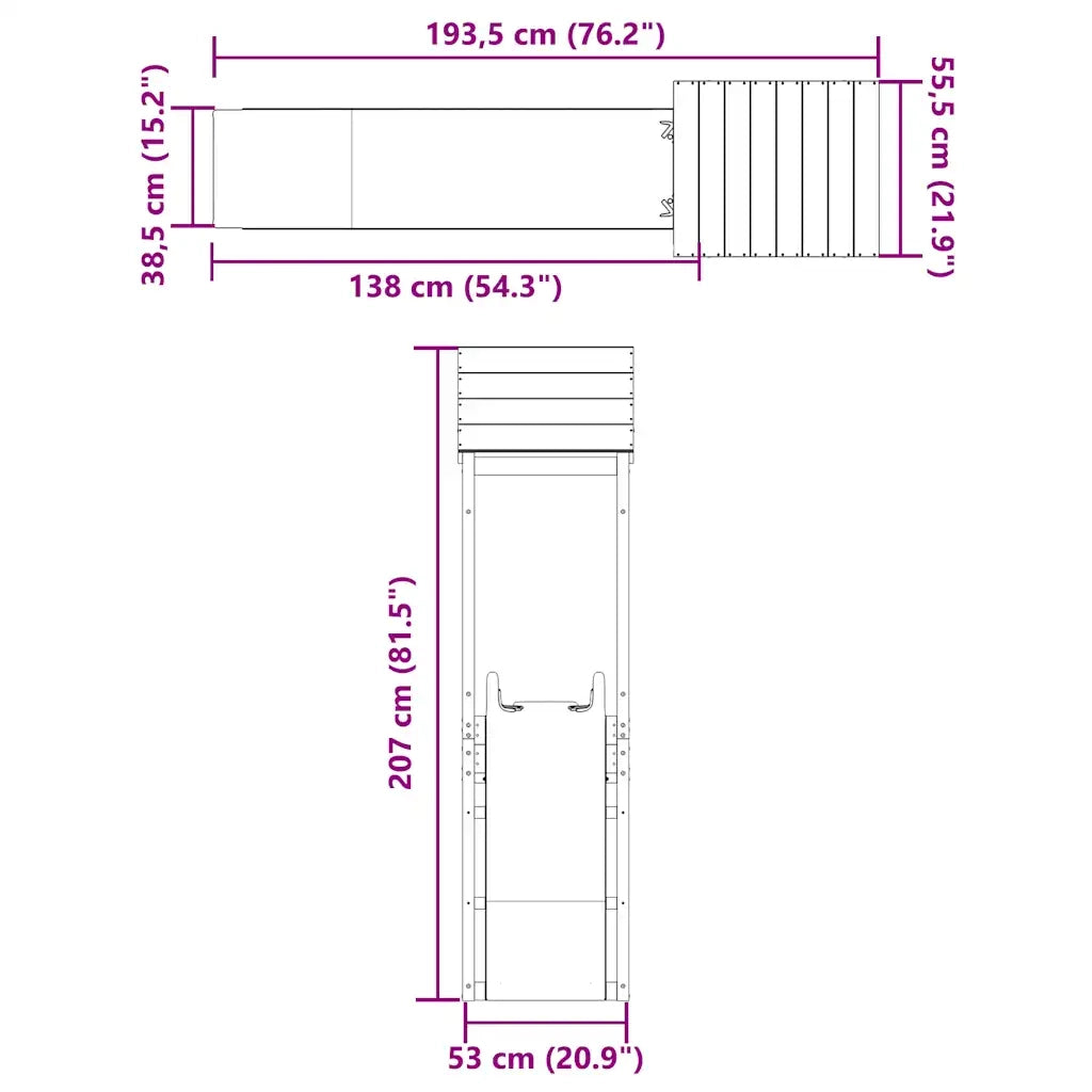 Set da Gioco da Esterno in Legno Massello di Douglas CFW8622191