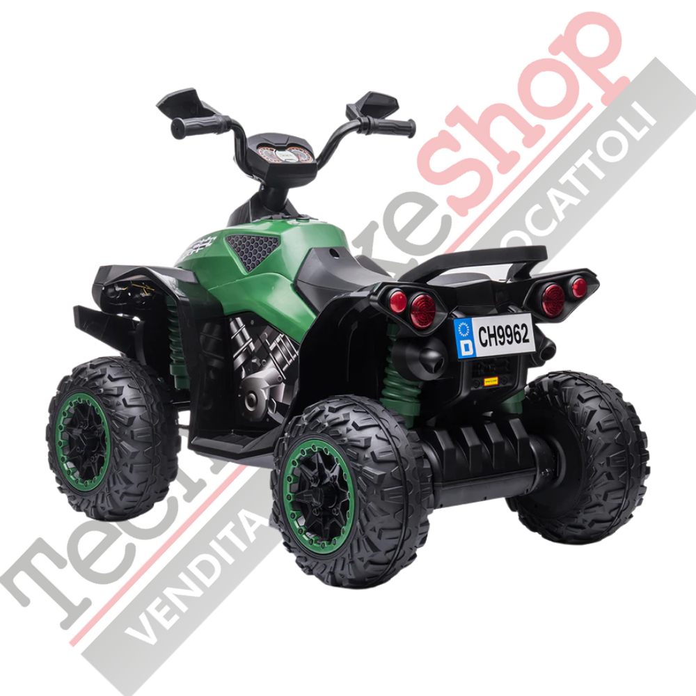 Quad Elettrico per Bambini Quad Medio Sport 12V-Verde