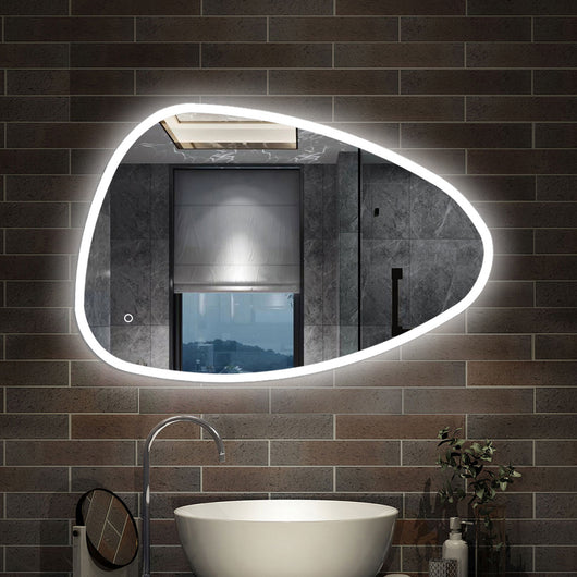 120 x 80 cm,AICA Specchio da Bagno LED con Luce, 3 Colori Regolabili,memoria, antiappannamento,CRI>90,autospegnimento