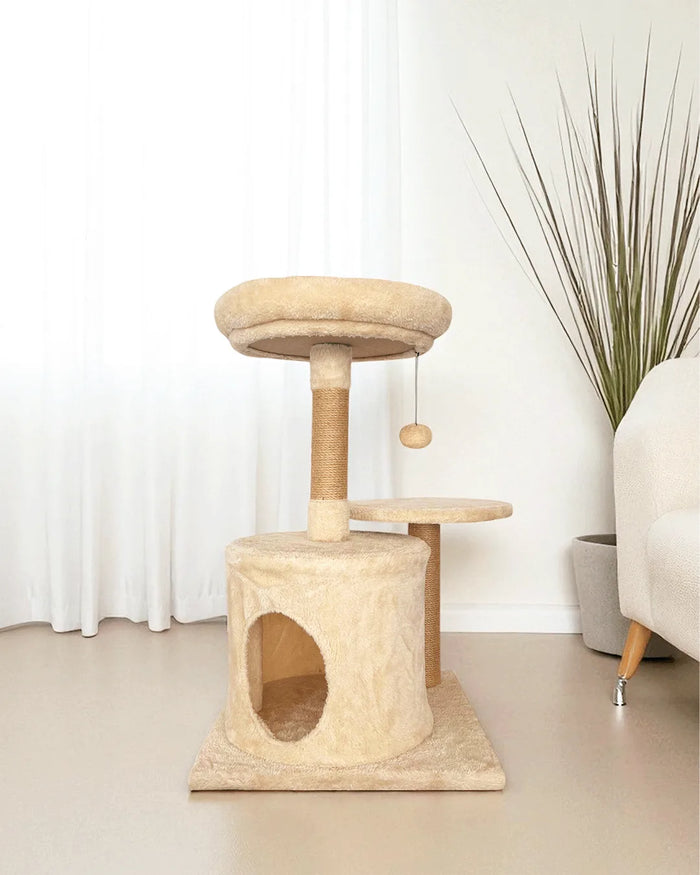 Letto ad albero per gatti in madreperla