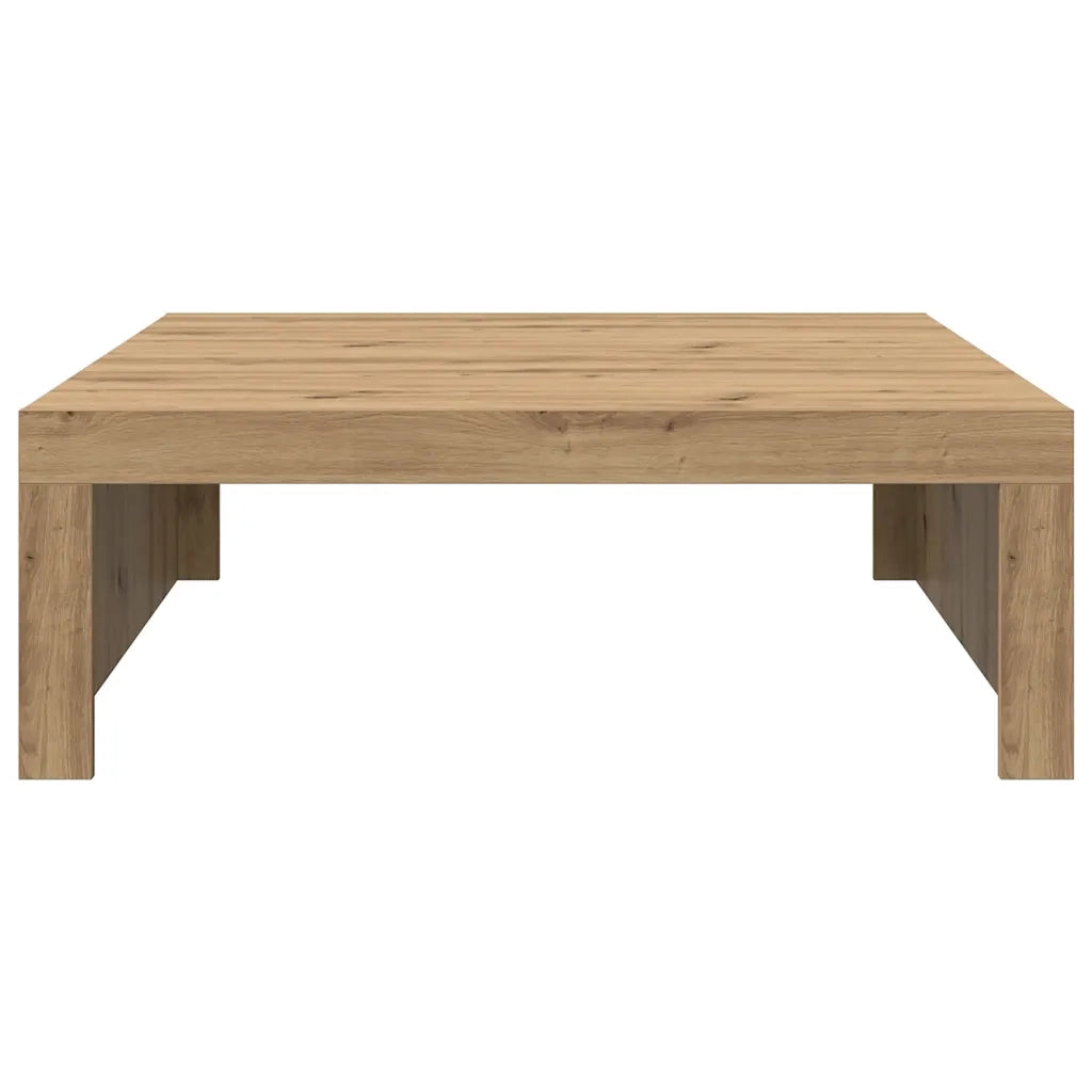 Tavolino Salotto Rovere Artigianale 100x100x35 cm in Truciolato