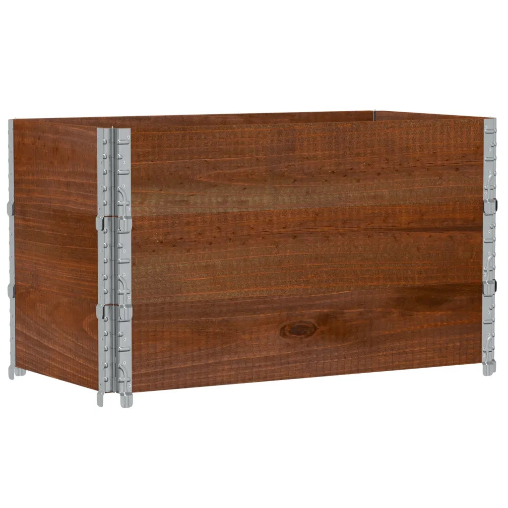 Fioriera da Giardino Marrone 100x50 cm Legno Massello di Pino 3295430