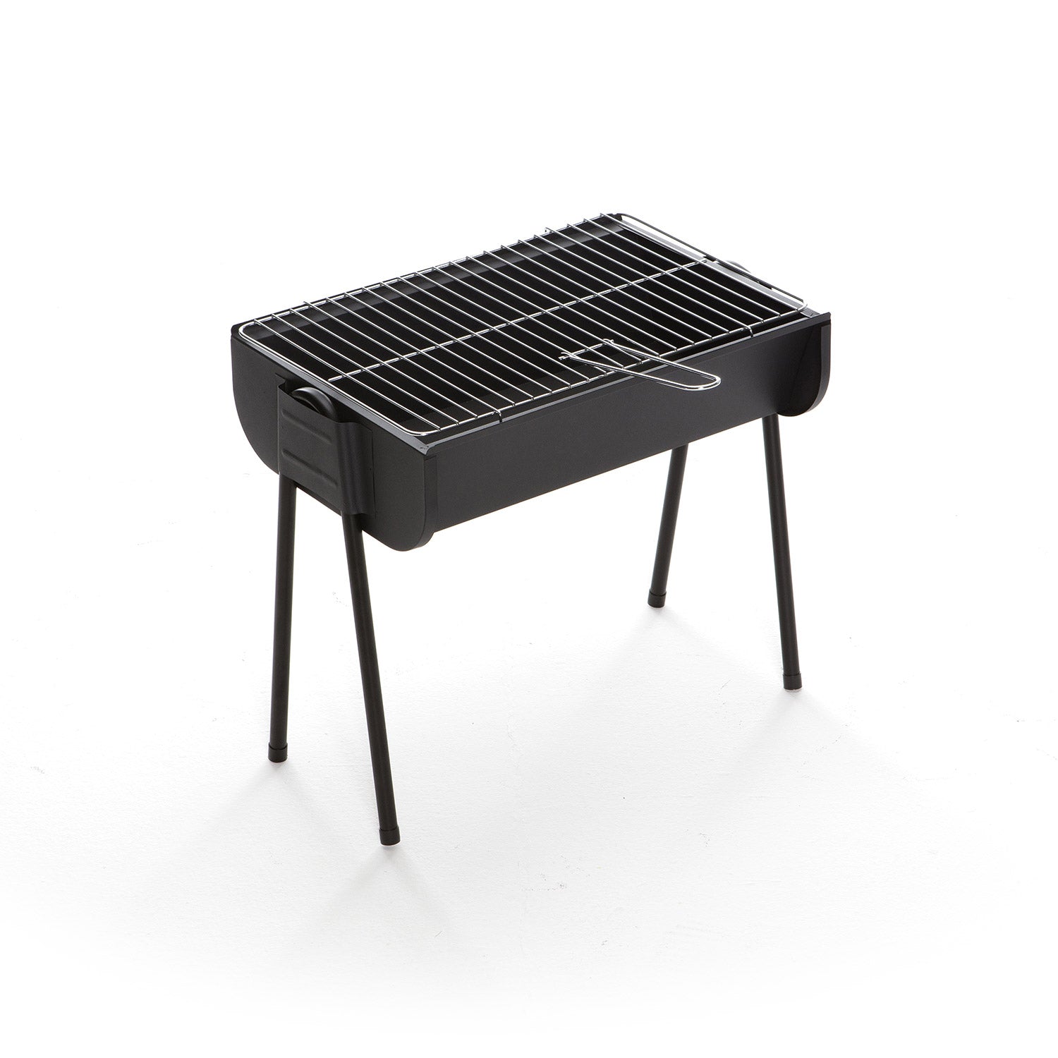 Barbecue a Carbone Carbonella 49x31x42 cm in Acciaio Easy Nero
