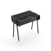 Barbecue a Carbone Carbonella 49x31x42 cm in Acciaio Easy Nero