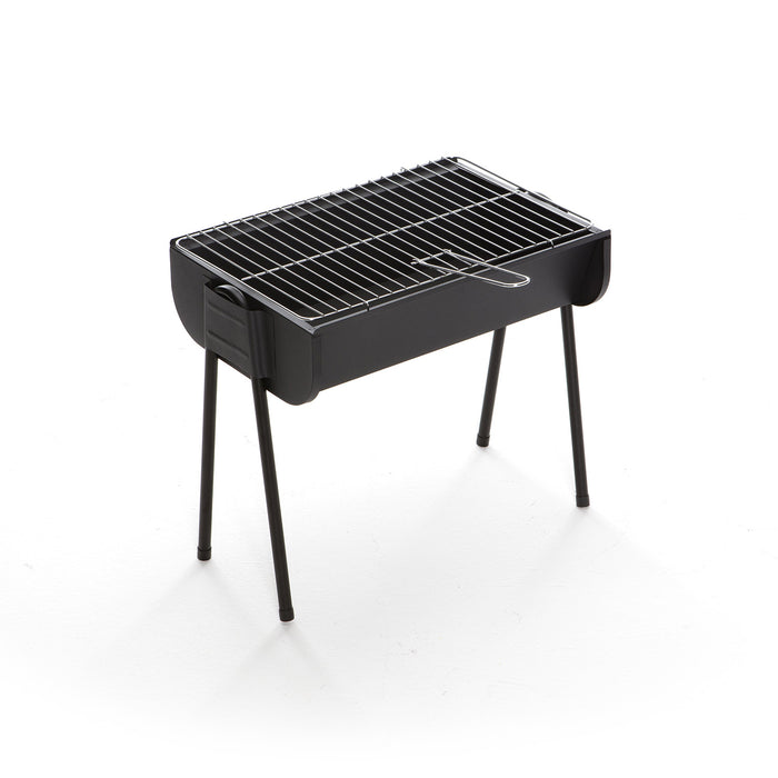Barbecue a Carbone Carbonella 49x31x42 cm in Acciaio Easy Nero