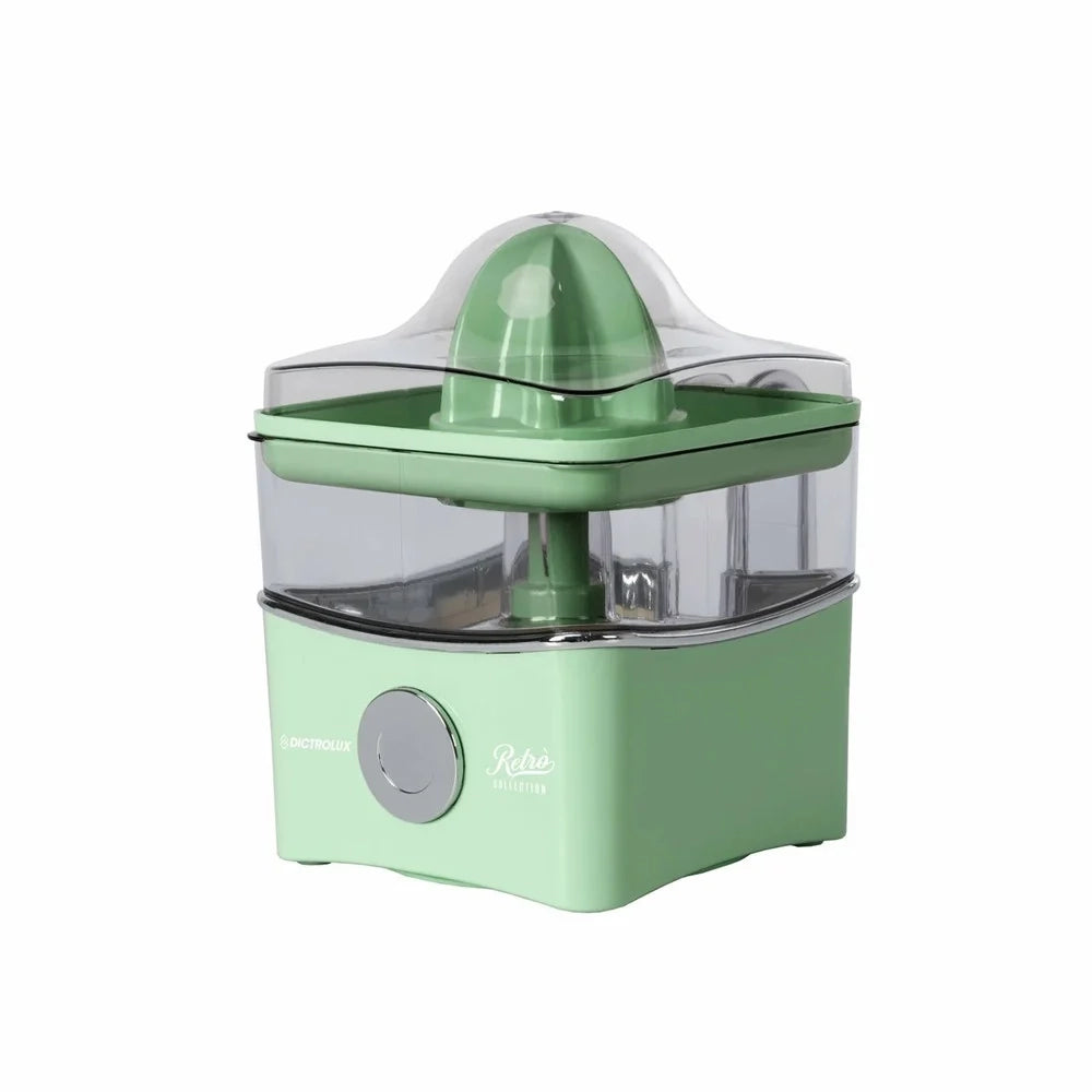 Trade Shop - Spremiagrumi Elettrico Retrò 40w Capacità 0,8lt 2 Coni Intercambiabili Filtro Antipolpa -