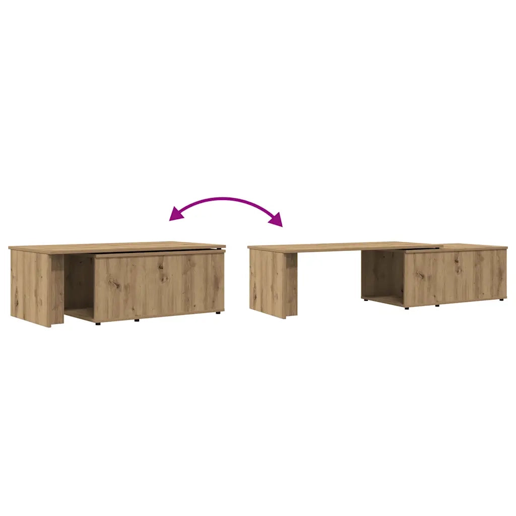 Tavolino da salotto | Tavolino da caff¨¨ | Tavolino da Soggiorno Rovere Artigianale 150x50x35 cm Truciolato