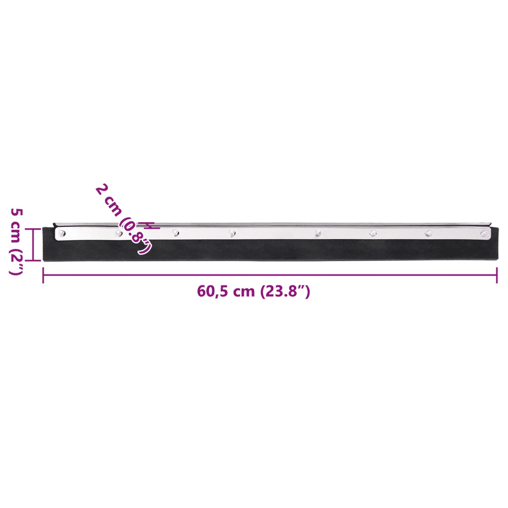 Testina Tergipavimento 60,5x2x5 cm in Acciaio e Gomma CFW9867543