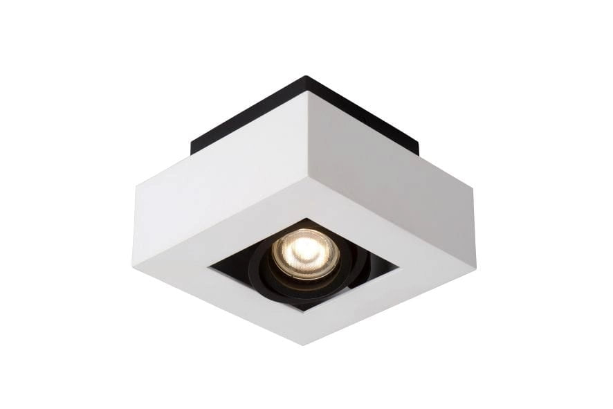 Lucide XIRAX spot quadrato bianco GU10 5W dimmerabile
