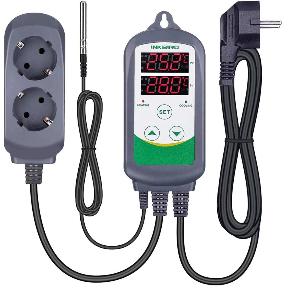 Trade Shop - Termoregolatore Digitale Termostato Controllo Temperatura Per Serra Itc-308 220v -