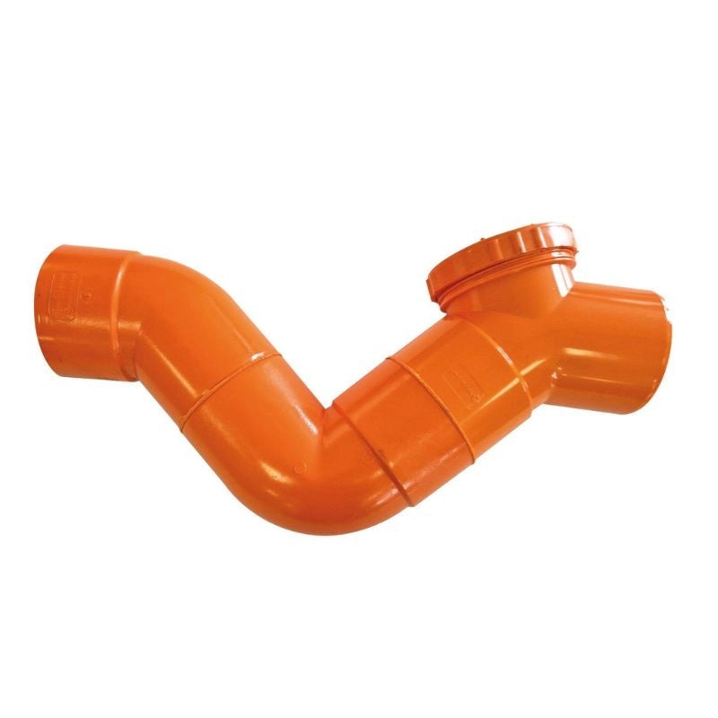 Sifone firenze orizzontale in pvc  (1 Tappo) : Diametro - 63
