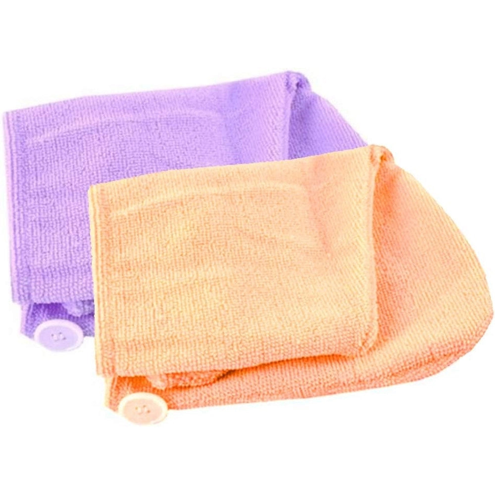 Trade Shop - Asciugamano In Microfibra Morbida Ad Asciugatura Rapida Turbante Per Capelli Cuffia -
