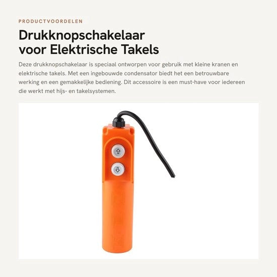 Drukknopschakelaar per Tiranti Elettrici con Condensatore