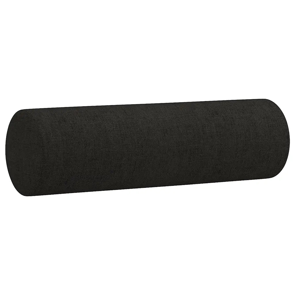 Divano a 2 Posti con Cuscini-Sofa 2 Posti con Cuscini Nero 140 cm in Tessuto 416509
